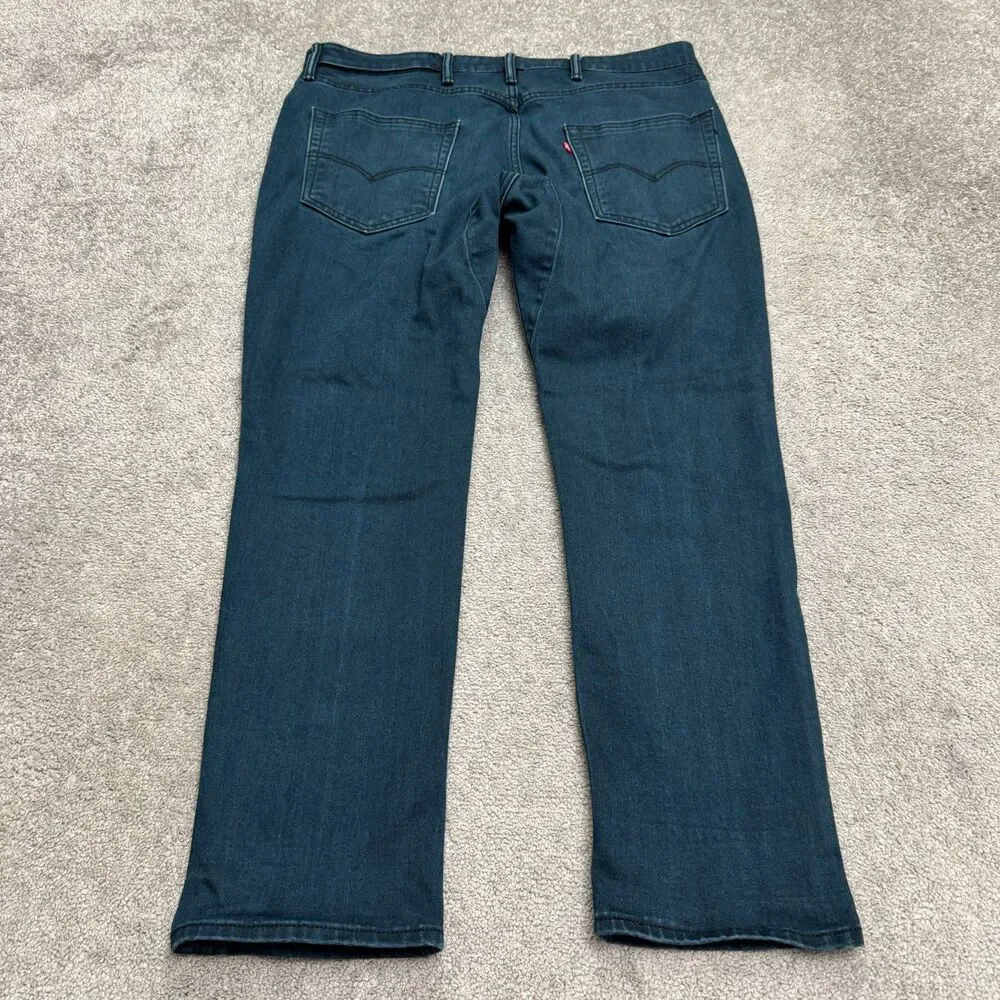 Levi’s 541 Athletic Fit Denim Jeans Men W38 L30 Blue Dark Wash Stretch Straight